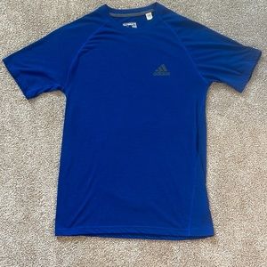 Adidas Ultimate Tee size medium Blue 100% polyester